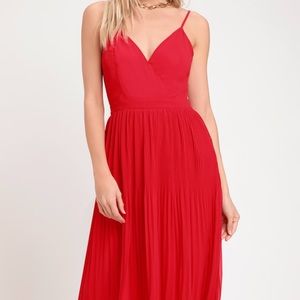 Red Lulus dress